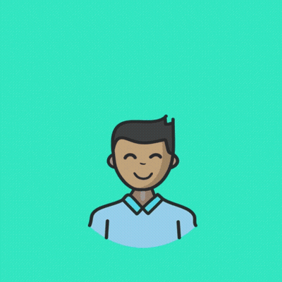 A Happy Boyfriend Day Card With A Smiling Man GIF