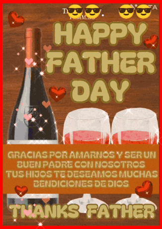 A Happy Father 'S Day Greeting Card In Spanish GIF