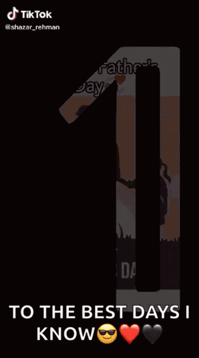 A Happy Father 'S Day Greeting Card With A Man Holding Two Children 'S Hands GIF