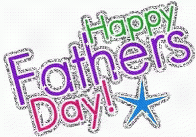 A Happy Father 'S Day Greeting With A Blue Star GIF