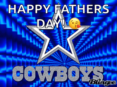 A Happy Fathers Day Cowboys Greeting Card GIF