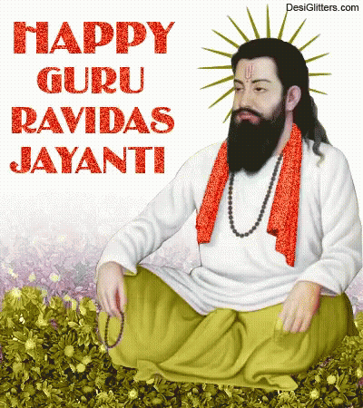 A Happy Guru Ravidas Jayanti Greeting Card GIF