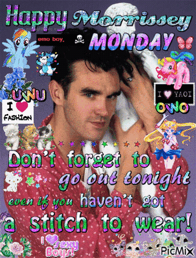 A Happy Morrissey Monday Greeting With A Man GIF