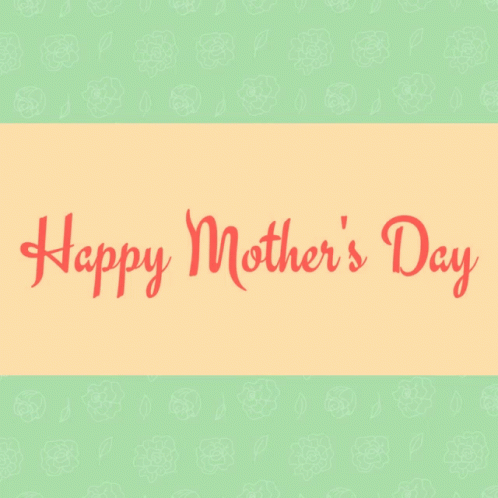 A Happy Mother 'S Day Card With Red Flowers GIF