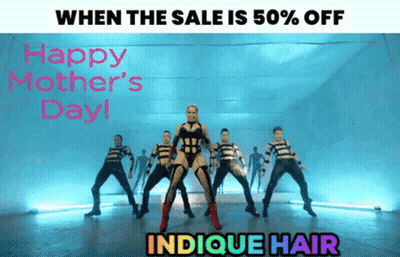 A Happy Mother 'S Day Greeting Card With A Woman Dancing GIF