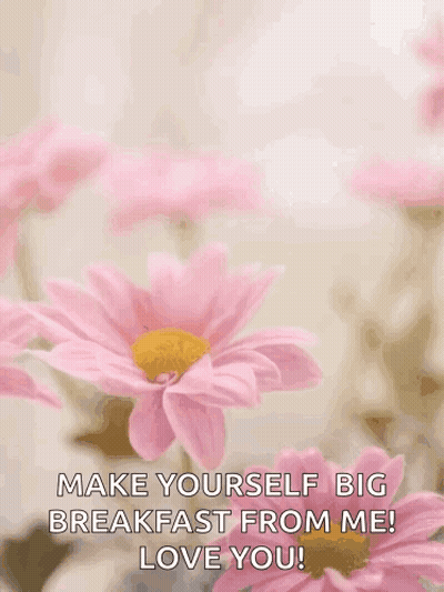 A Happy Mother 'S Day Greeting Card With Pink Flowers GIF