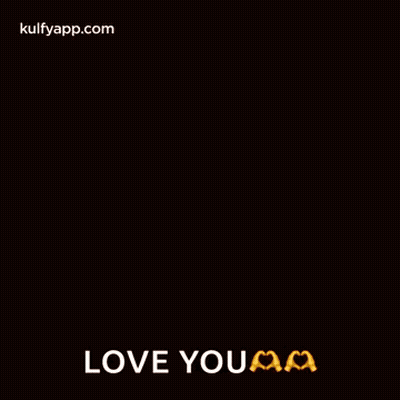 A Happy New Year Greeting Card With A Heart Cut In Half And The Words `` Love You '' . GIF