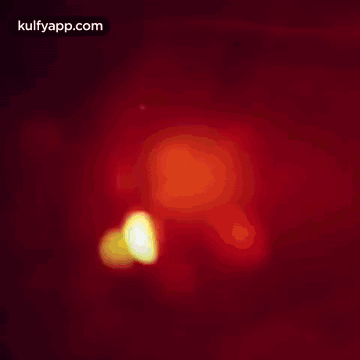A Happy New Year Greeting Card With Fireworks On A Red Background GIF