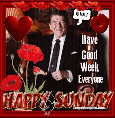 A Happy Sunday Greeting Card With A Man In A Suit And Tie GIF