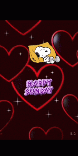 A Happy Sunday Weekend Greeting With Snoopy Sleeping On A Pillow GIF