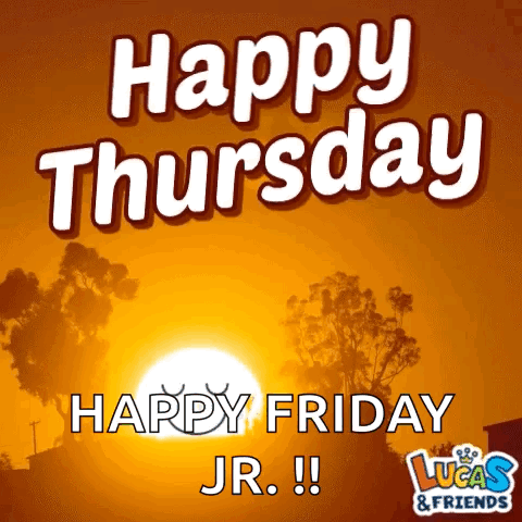 A Happy Thursday Lucas & Friends Greeting Card GIF