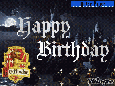 A Harry Potter Happy Birthday Greeting Card GIF