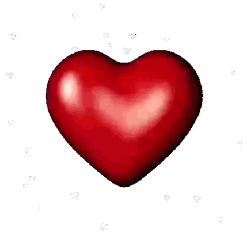 A Heart Made Out Of Red Rose Petals Is Surrounded By White Hearts Sticker