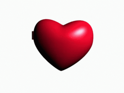 A Heart Shaped Mirror With A Picture Of A Woman And The Words " Aoc My Beloved " GIF