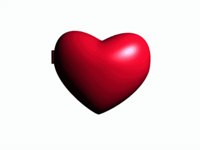 A Heart Shaped Valentine 'S Day Card With A Picture Of A Man GIF