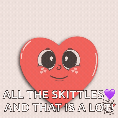 A Heart With A Face On It That Says I Love You GIF
