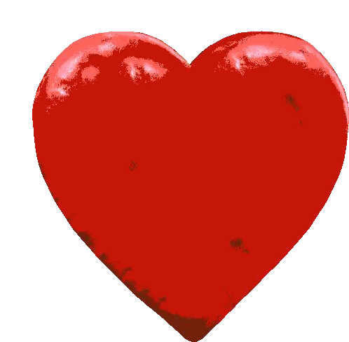 A Heart With A Green Heart In The Middle Sticker