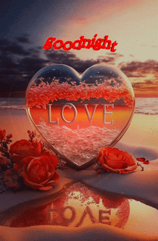 A Heart With The Word Love Written On It GIF