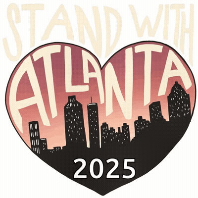 A Heart With The Words Stand With Atlanta 2025 On It GIF