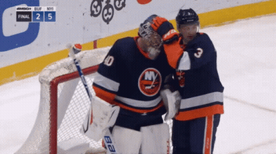 A Hockey Game Is Being Played And The Score Is 2-5 GIF