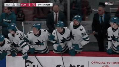 A Hockey Game Is Being Played And The Score Is 3 To 2 GIF