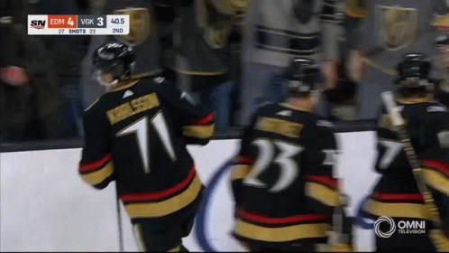 A Hockey Game Is Being Played And The Score Is 3 To 2 GIF
