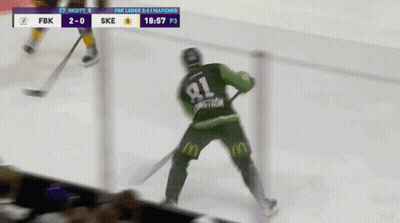 A Hockey Game Is Being Played Between Ske And Fbk GIF