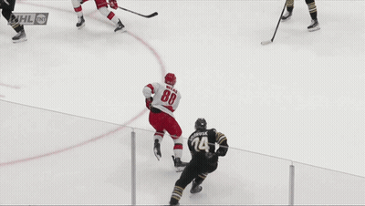 A Hockey Game Is Being Played In Front Of A Coca Cola Ad GIF