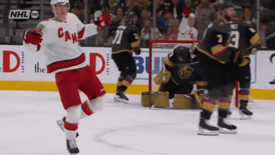A Hockey Game Is Being Played In Las Vegas Sponsored By Nhl Tnt GIF