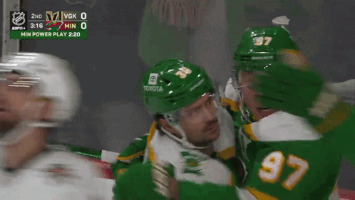 A Hockey Game Is Being Played With The Score Being 0 To 0 GIF