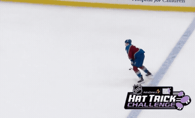 A Hockey Game With A Hat Trick Challenge Advertisement GIF