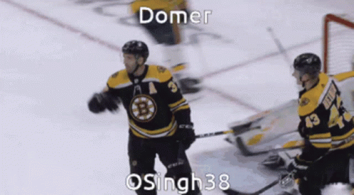 A Hockey Player In A Jersey With The Number 43 On It GIF