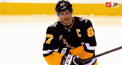 A Hockey Player In A Pittsburgh Penguins Jersey GIF