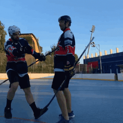 A Hockey Player Wearing A Jersey That Says ' Reebok ' On It GIF