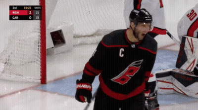 A Hockey Player With The Letter C On His Shirt GIF
