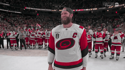 A Hockey Player With The Letter C On His Shirt GIF