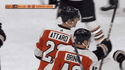 A Hockey Player With The Number 25 On His Back GIF