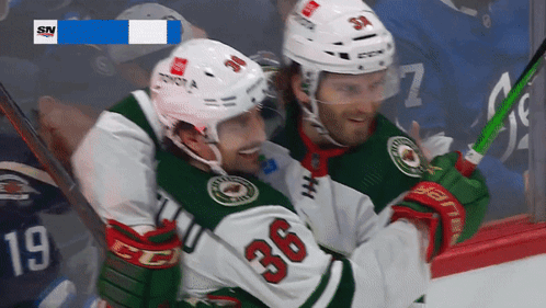 A Hockey Player With The Number 36 On His Shirt GIF