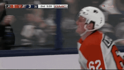 A Hockey Player With The Number 62 On His Jersey Is Smoking A Cigarette GIF