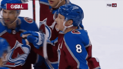 A Hockey Player With The Number 8 On His Shirt GIF
