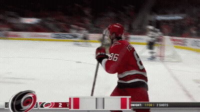 A Hockey Player With The Number 86 On His Back GIF