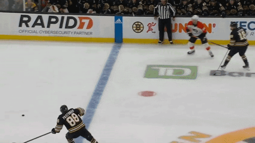 A Hockey Player With The Number 88 On His Back GIF