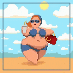 A Hot Day At The Beach GIF