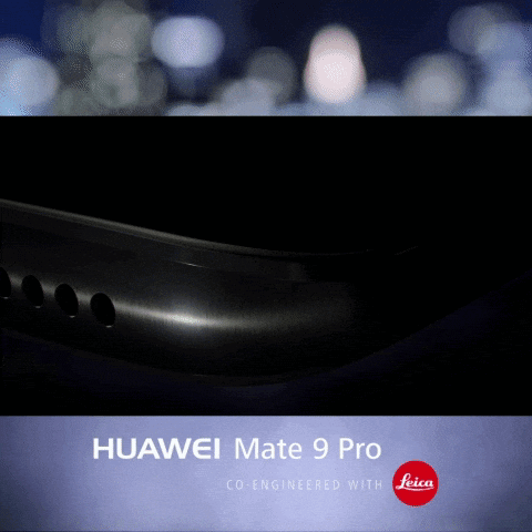 A Huawei Mate 9 Pro Co-Engineered With Leica Is Shown GIF