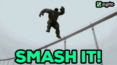 A Hulk Is Jumping In The Air With The Words " Smash It " Below Him GIF
