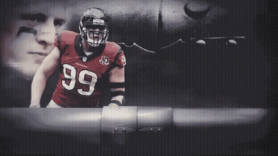 A J.j. Watt Defensive End Is Featured On A Poster GIF