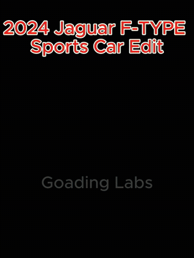 a jaguar f-type sports car is shown with the words 2024 jaguar f-type sports car edit above it