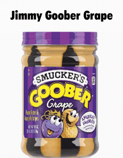 A Jar Of Jimmy Goober Grape Smucker 'S Goober Grape GIF