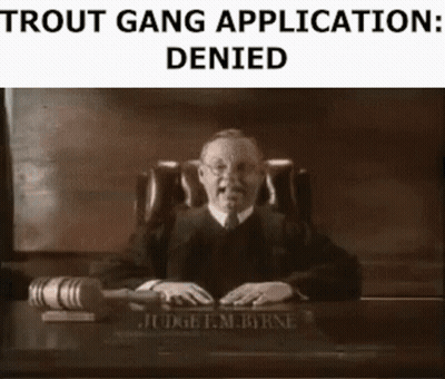 A Judge Is Sitting At A Desk In A Courtroom With A Gavel In His Hand . GIF