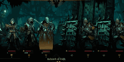A Knight In Armor Is Holding A Sword GIF